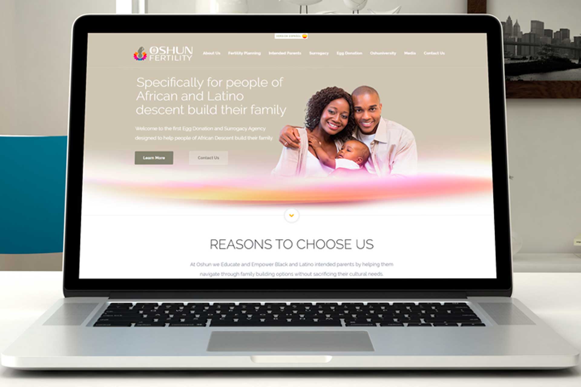 Oshun Logo and Web Design